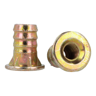 Mufa wbijana z kołnierzem M6x14mm DR jasny ocynk