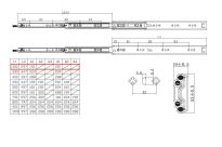 Prowadnica kulkowa z blokadą HDL5300 300mm 110kg - 3