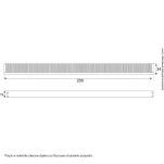 Przepust kablowy NX 35x200x19mm przyścienny aluminium czarny - 6