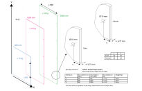 Zawias do drzwi szklanych 4-6mm SQUARE SEE-ME szkło-szkło aluminium - 5