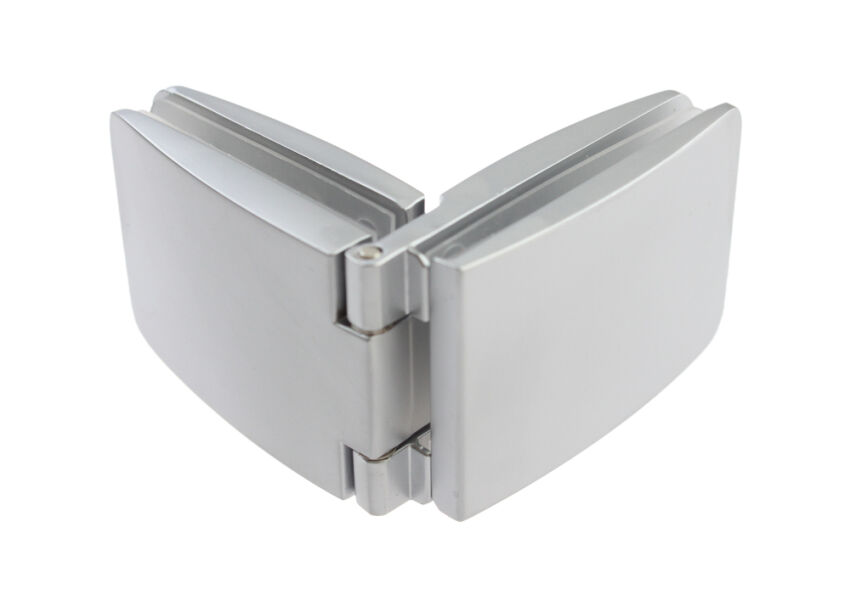 Zawias do drzwi szklanych 4-6mm SQUARE SEE-ME szkło-szkło aluminium