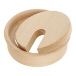 Przepust do kabli drewniany SISO fi80x23mm klon lakierowany - 2