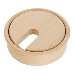 Przepust do kabli drewniany SISO fi80x23mm klon lakierowany