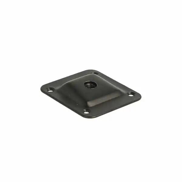 Mocowanie nóg meblowych M8 kątowe 10st 66x58mm czarny WZMOCNIONE
