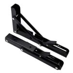 Wspornik półki składany 400mm czarny - 2