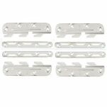 Zaczep do łóżka grzebieniowy SISO 3750 130mm 4x żeńskie + 4x męskie jasny ocynk - 5