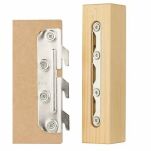 Zaczep do łóżka grzebieniowy SISO 3750 130mm 4x żeńskie + 4x męskie jasny ocynk - 9