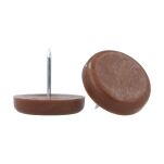 Ślizgacz plastik fi28x6mm gwóźdź brąz - 2