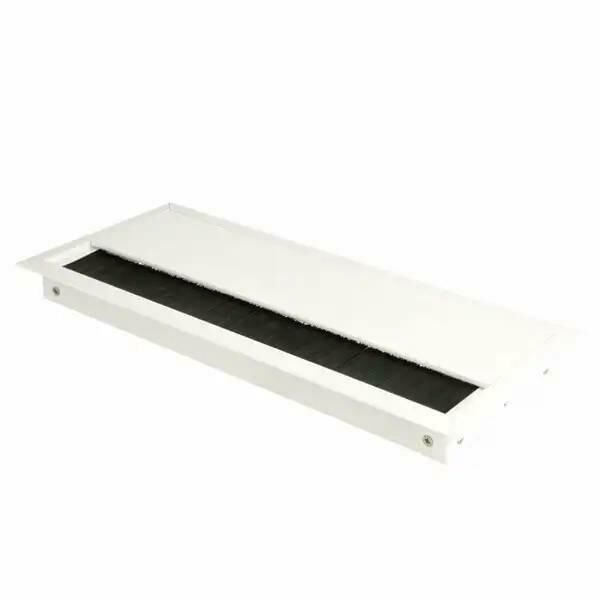 Przepust kablowy FORRO 276x120x25,7mm aluminium biały