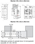 Zawias drzwiowy 95x23 prawy alu - 4