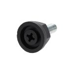 Stopka meblowa regulowana M8x23mm fi24 czarna - 2