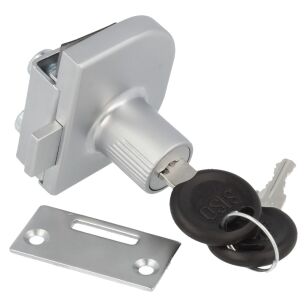 Zamek do drzwi szklanych podwójnych SISO X917 jeden numer klucza D20 aluminium CK