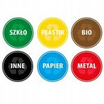 Zestaw koszy MERIL szary Z NAKLEJKAMI I FILTRAMI 2x20L+2x8L - 6