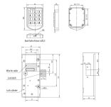 Zamek szyfrowy elektroniczny zatrzaskowy SISO  - 5