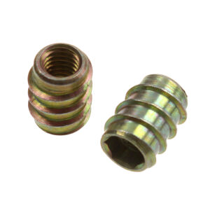 Mufa wkręcana bez kołnierza M6x13,5mm SK żółty ocynk