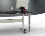 Prowadzenie kabli OVAL/790mm/srebrny kręgosłup - 3