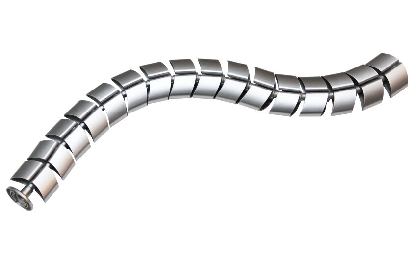 Prowadzenie kabli OVAL/790mm/srebrny kręgosłup