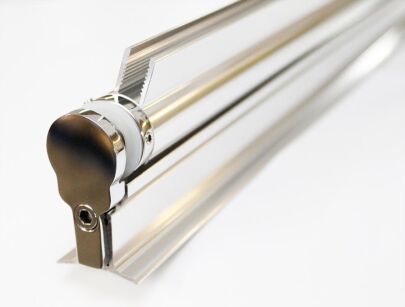 Zawias parawanowy do szkła 6mm 1,9m aluminium
