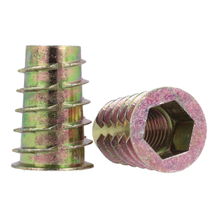 Mufa wkręcana z kołnierzem M10x25mm D1025 żółty ocynk