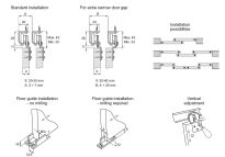 Prowadzenia systemu drzwi przesuwnych KG-30 - 4