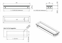 Przepust kablowy LIMBO 181x46x21,8mm aluminium anoda z szarą szczotką - 3