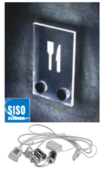 Szyld Śruba fi25x25mm alu LED nieb/Cena za 1kpl=2szt.