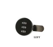 Zamek szyfrowy JACKS 19x16mm czarny lewy - 5