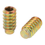 Mufa wkręcana bez kołnierza nieprzelotowa M8x30mm BL-SK żółty ocynk - 2