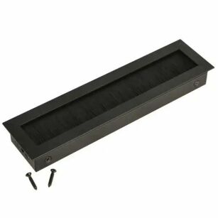 Przepust kablowy LIMBO 181x46x21,8mm aluminium czarny z czarną szczotką