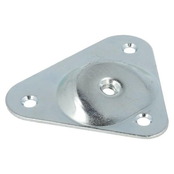 Mocowanie nóg meblowych M8 kątowe 15st 95x18mm ocynk 