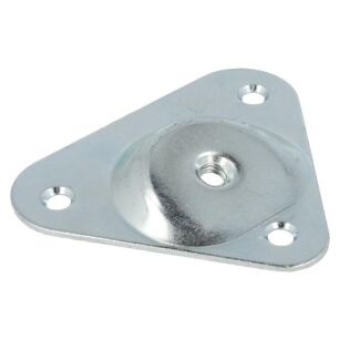 Mocowanie nóg meblowych M8 kątowe 15st 95x18mm ocynk 