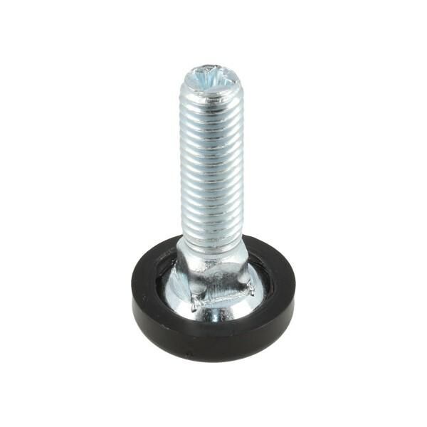 Stopka meblowa M8x30mm/PZD+klucz/czarna