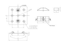 Łącznik nóg X-TREME SS304 100x100mm/M10 - 11