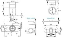 Zamek wciskany SISO X1004 fi22x24 chrom CK - 5