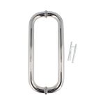 Pochwyt drzwiowy OVAL fi25x330mm stal nierdz. chrom - 3