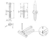 Gwóźdź dwustronny fi4x13x18mm ż.ocynk - 4