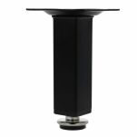 Noga meblowa kwadrat 25x25mm regulowana H100mm czarna - 5