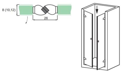 Kabina Uszczelka ADH07 8-12mm 2,4m/180st