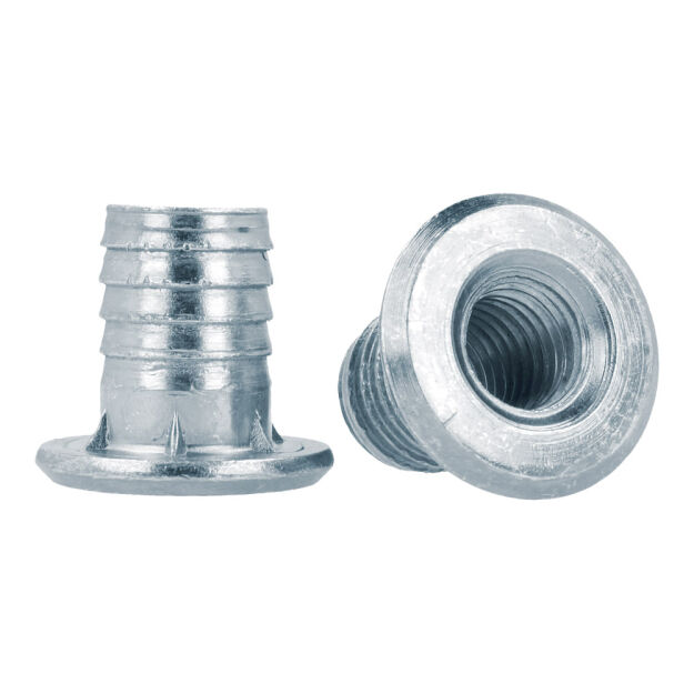 Mufa wbijana z kołnierzem M10x17mm DR jasny ocynk