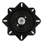 Obrotnica meblowa stalowa 160x160mm 90st z mechanizmem zwrotnym czarna - 3