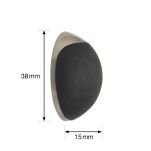 Odbojnik ścienny samoprzylepny WAGNER SOG 38x16mm czarna guma - 3