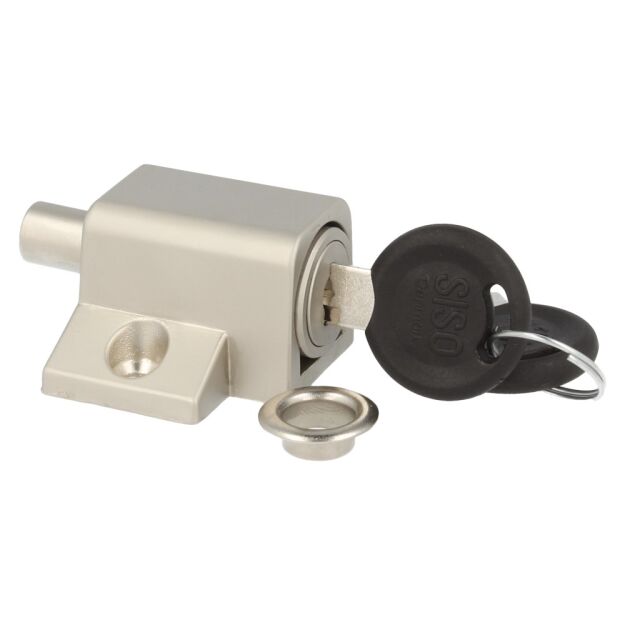 Zamek do okien wciskany SISO 280 aluminium jeden numer klucza E30 CK