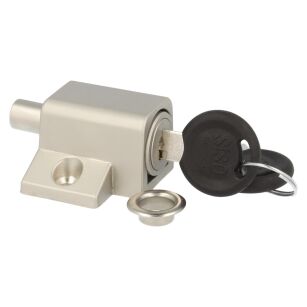 Zamek do okien wciskany SISO 280 aluminium jeden numer klucza E30 CK