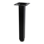 Noga meblowa kwadrat 25x25mm regulowana H200mm czarna - 2