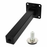 Noga meblowa kwadrat 25x25mm regulowana H200mm czarna - 3