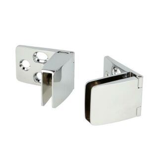 Zawias do drzwi szklanych 4-6mm SQUARE II chrom KOMPLET