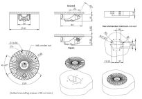 Łącznik nóg WEKA fi60/j.ocynk/gwint M8 - 10