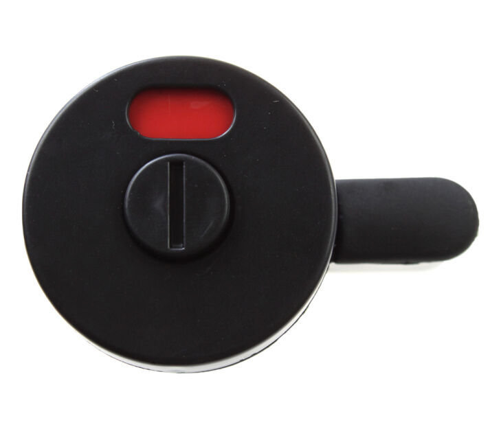Zamek kabiny toaletowej WC SISO 10-18mm PCV czarny