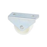 Kółko meblowe rolka stała tworzywowa fi30 biała h-33mm - 3