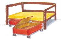 Kółko meblowe rolka stała tworzywowa fi30 biała h-33mm - 6